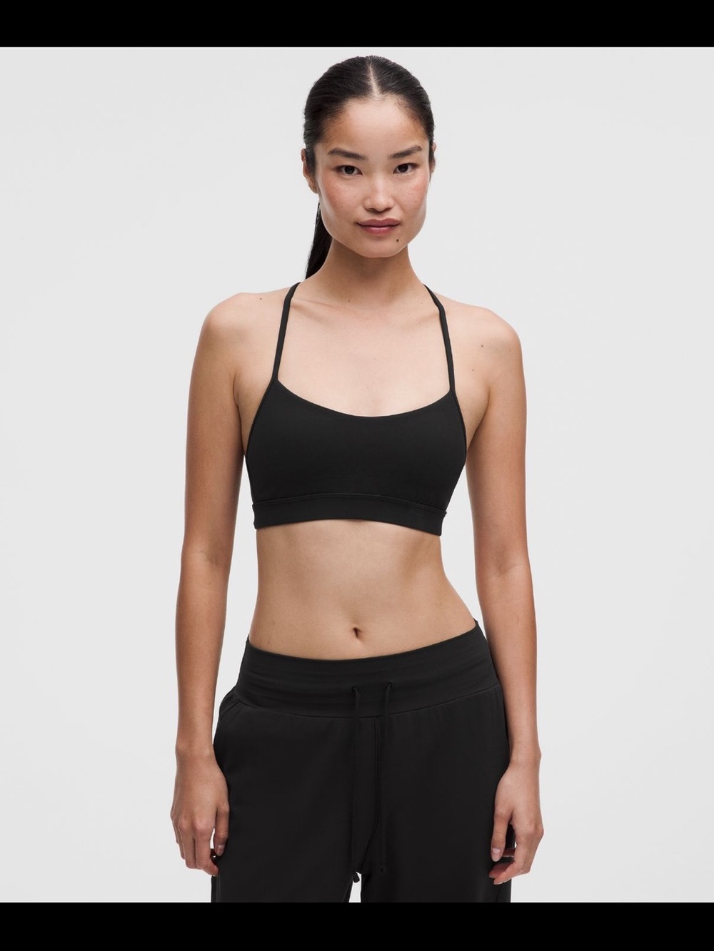 lululemon athletica Black Flow Y Sports Bra
